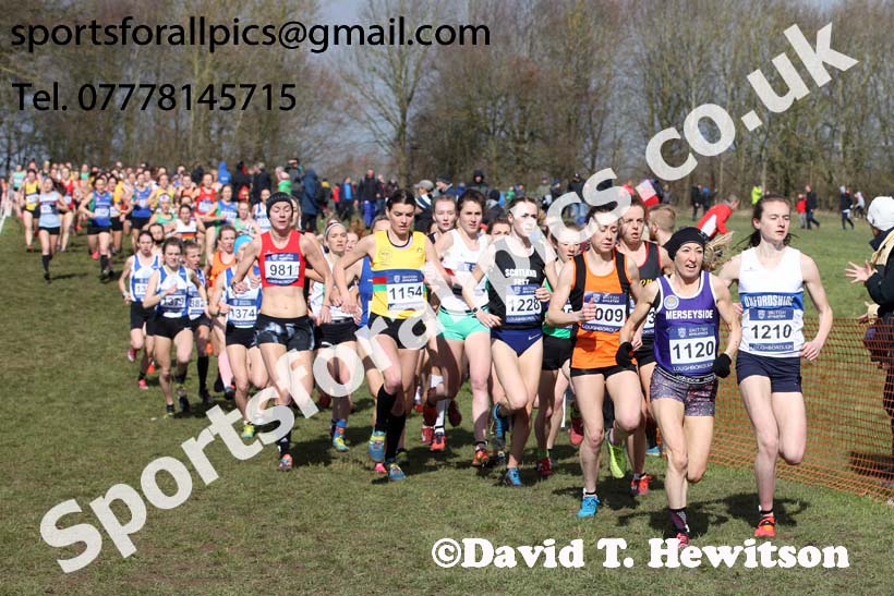 Senior womens 2019 British Athletics Inter Counties Cross Country, Prestwood Hall, Loughborough. Photo:  David T. Hewitson/Sports for All Pics